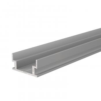 IP-Profile, U-flach AU-04-12 für 12 - 13,3 mm LED Stripes, Silber-matt, naturbelassen, 1250 mm