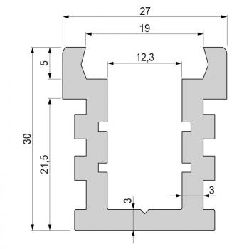 IP-Profil, U-hoch, befahrbar EU-01-12