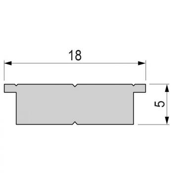 Trägerprofil, LED-Träger T-01-15