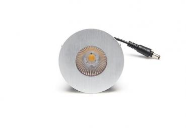 Preview: Abdeckung Silber gebürstet rund für COB 68 IP65 + Mizar II