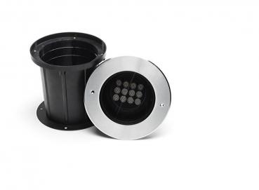 Bodeneinbauleuchte, Soft Flex 18, spannungskonstant, symmetrisch, 220-240V AC/50-60Hz, Leistung / Le