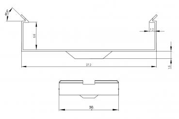 2er Set Halteklammern für AU-20