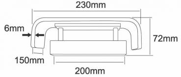 Abdeckung Crateris II+III Aluminium poliert groß