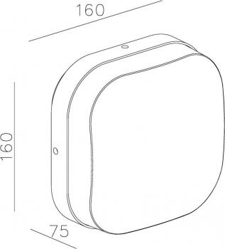 Wandaufbauleuchte, Corvi I, 220-240V AC/50-60Hz, Leistung / Leistungsaufnahme: 10,00 W / 10,50 W