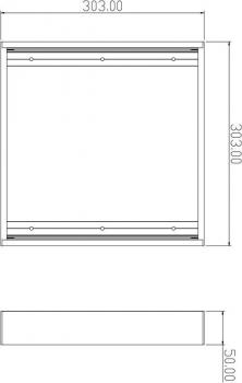 Preview: Aufbaurahmen 30x30