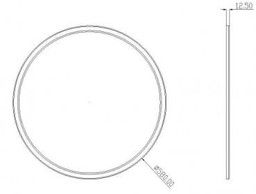 Preview: LED Panel transparent rund