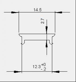 Preview: Zubehör, Abdeckung P-02-10 begehbar, Länge: 2000 mm, Breite: 14,5 mm, Höhe: 4,4 mm