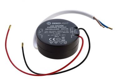 Deko-Light Netzgerät, ROUND, CC, RS700mA/8W, stromkonstant, 100-240V AC/50-60Hz, 6-12V DC, 700 mA, 4