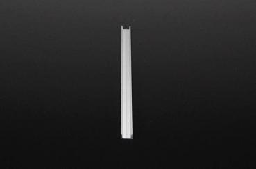 U-Profil flach AU-01-08 für 8 - 9,3 mm LED Stripes, Silber-matt, eloxiert, 3000 mm