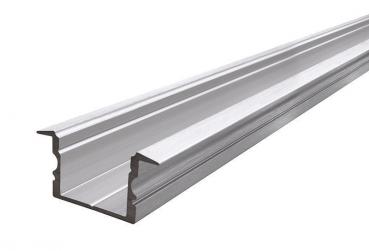 T-Profil hoch ET-02-15 für 15 - 16,3 mm LED Stripes, Silber, eloxiert, 3000 mm