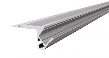 Treppenstufen-Profil AL-01-10 für 10 - 11,3 mm LED Stripes, Silber-matt, eloxiert, 2000 mm