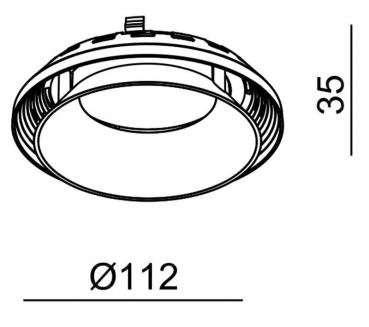Reflektor Ring II Schwarz für Serie Uni II Max