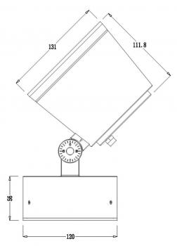 Preview: Boden- / Wand- / Deckenleuchte, Colt 30W COB, 220-240V AC/50-60Hz, Leistung / Leistungsaufnahme: 30,