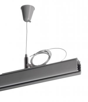 Preview: D Line Seilabhängungshalter mit Deckenrosette 1,5m