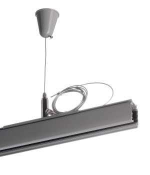 Preview: D Line Seilabhängungshalter mit Deckenrosette 1,5m