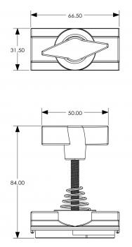D Line Montageadapter für Zusatzkomponenten max. 10kg