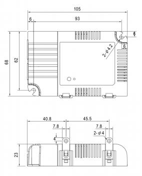 Meanwell Netzgerät, DIM, Multi CC, LCM-25KN - KNX, stromkonstant, dimmbar: KNX, 180 - 277 VAC47-63Hz