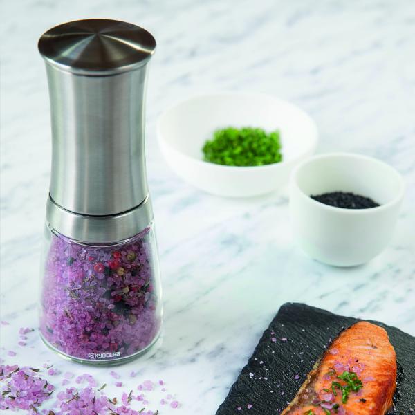 Keramik Kräuter- und Gewürzmühle, Höhe: 16 cm