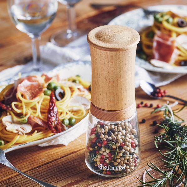 Keramik Universalmühle mit Buchenholz-Top