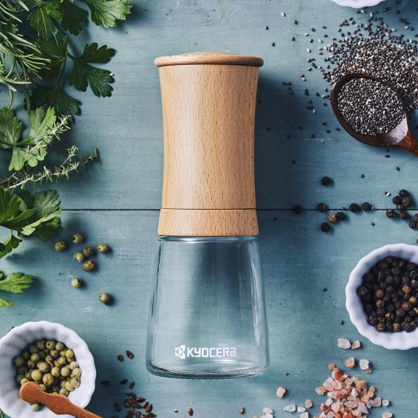 Keramik Universalmühle mit Buchenholz-Top