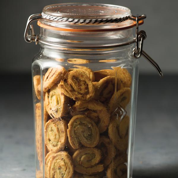 Facetten-Glas mit Bügelverschluss, 950 ml