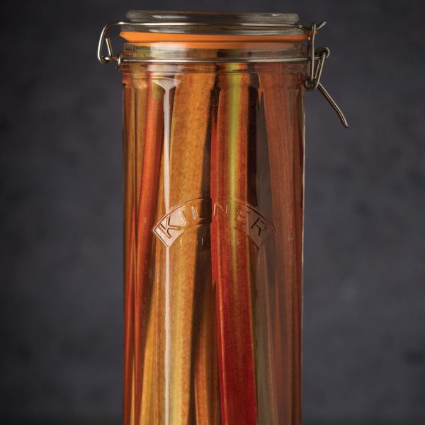 Facetten-Glas mit Bügelverschluss, 2 Liter