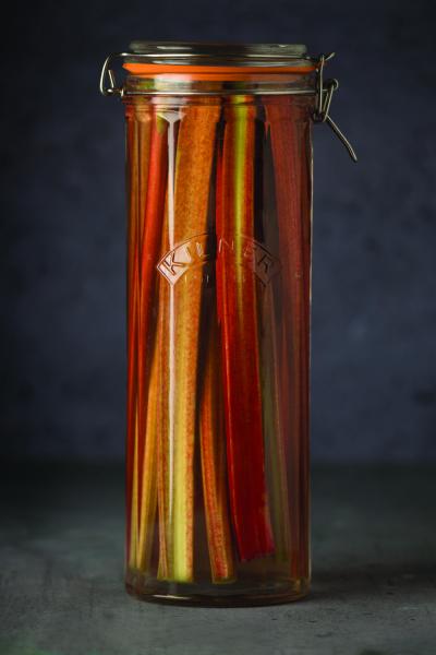 Facetten-Glas mit Bügelverschluss, 2 Liter