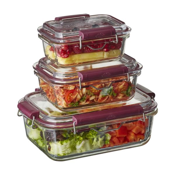 Frischhaltedosen mit Bügelverschluss, 600 ml