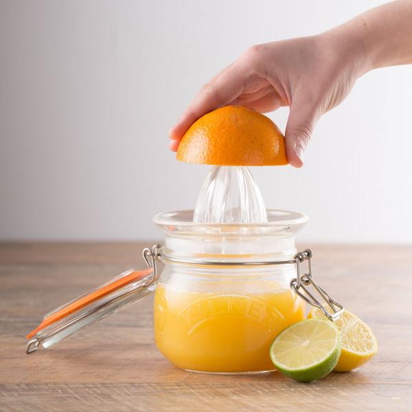 Orangenpresse aus Glas mit Bügelverschlussglas, , 500 ml