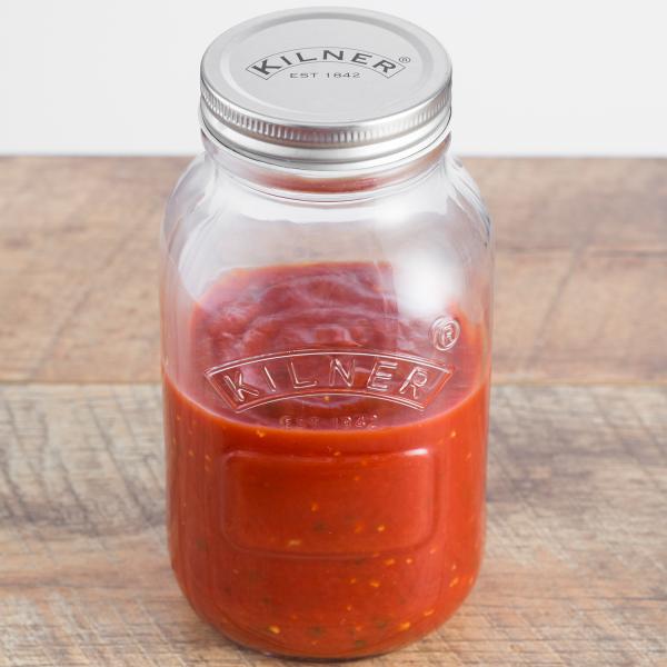 Passiermühle mit Vorratsglas und Deckel, 1 Liter