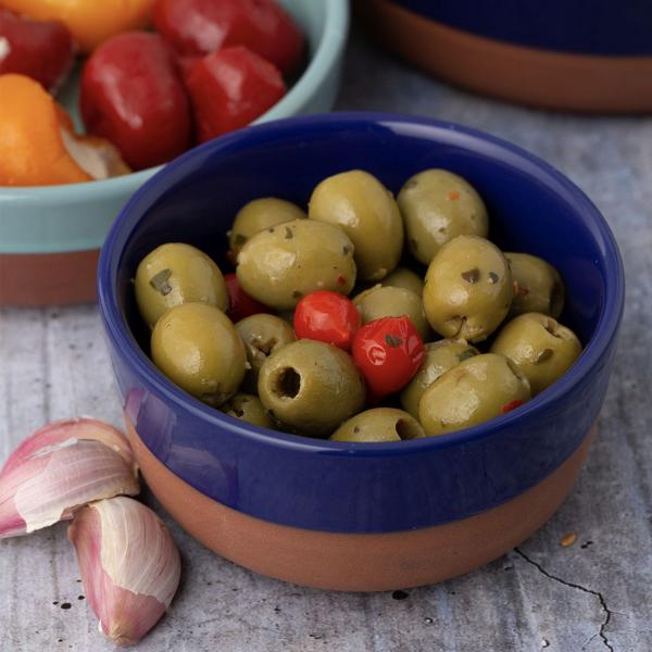 Worlds Foods - Tapas Schale / Ofenform, rund, dunkelblau, 13 cm