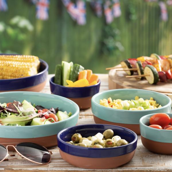 Worlds Foods - Tapas Schale / Ofenform, rund, hellblau,10 cm