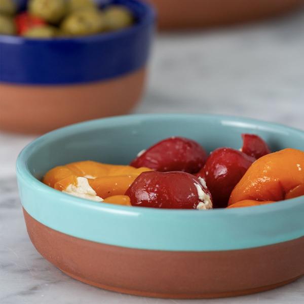 Worlds Foods - Tapas Schale / Ofenform, rund, hellblau, 15 cm