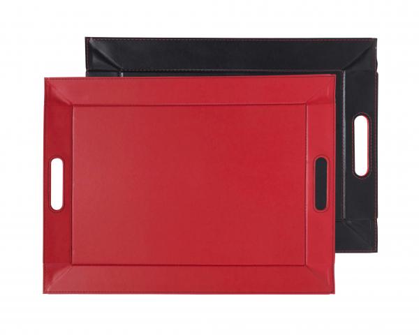 DUO - Wendetablett, Schwarz/Rot, groß