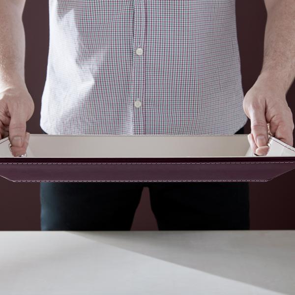 DUO - Wendetablett, Pflaume/Elfenbein, klein