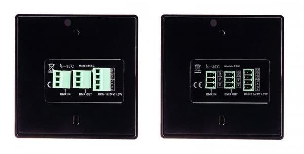 Deko-Light Controller, DMX Wandsteuerung X-Fade-6 II, dimmbar: DMX512 / IR Fernbedienung, 12-24V DC