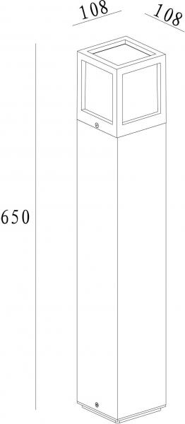 Stehleuchte, Facado B, 220-240V AC/50-60Hz, E27, 1x max. 20,00 W