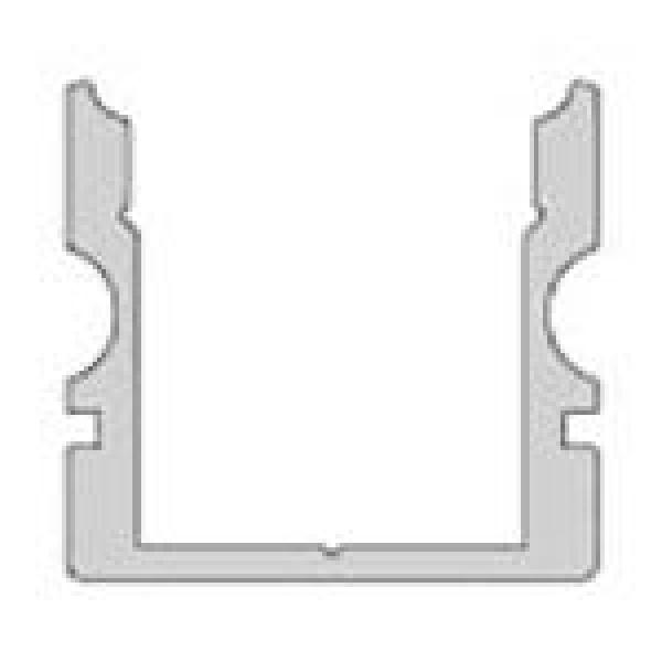 U-Profil hoch AU-02-10 für 10 - 11,3 mm LED Stripes, Schwarz-matt, eloxiert, 1000 mm