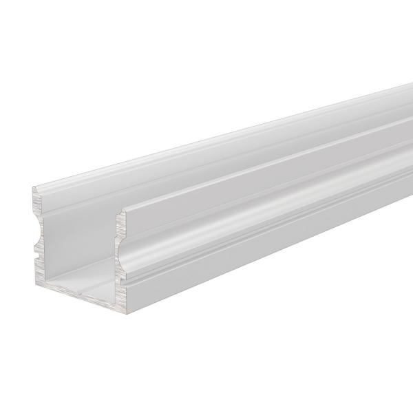 U-Profil hoch AU-02-12 für 12 - 13,3 mm LED Stripes, Weiß-matt, 1000 mm