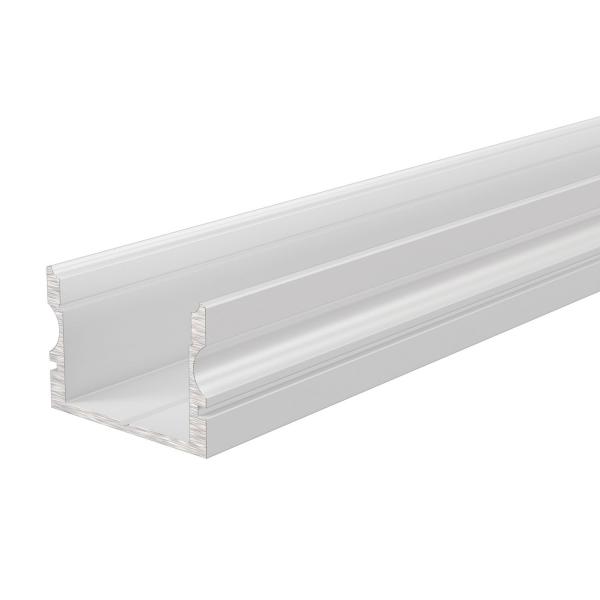 U-Profil hoch AU-02-15 für 15 - 16,3 mm LED Stripes, Weiß-matt, 1000 mm