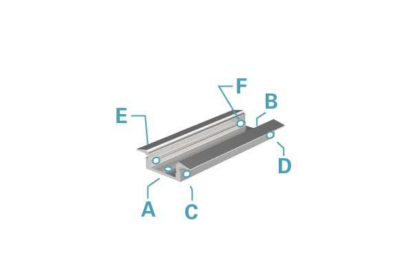 T-Profil flach ET-01-08