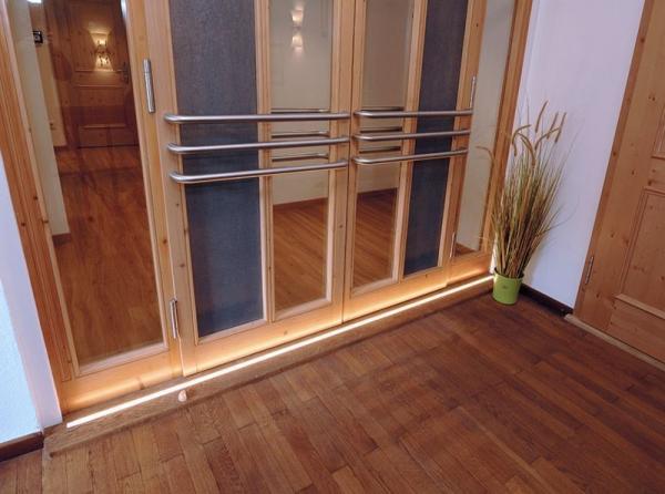 T-Profil flach ET-01-12 für 12 - 13,3 mm LED Stripes, Weiß-matt, 1000 mm