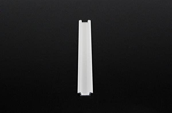 T-Profil flach ET-01-12 für 12 - 13,3 mm LED Stripes, Weiß-matt, 1000 mm