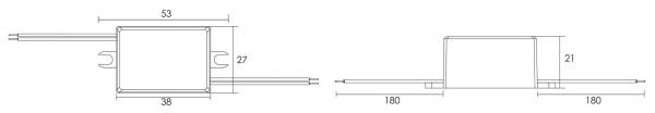 Deko-Light Netzgerät, MINI, CC, 350mA/4W, stromkonstant, 100-240V AC/50-60Hz, 3-12V DC, 350 mA, 1,10