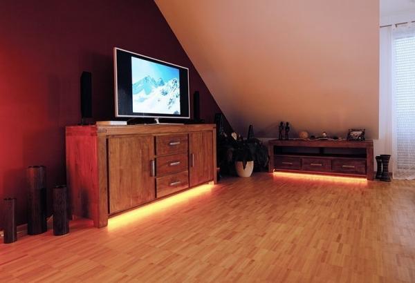 U-Profil hoch AU-02-05 für 5 - 5,7 mm LED Stripes, Weiß-matt, 2000 mm