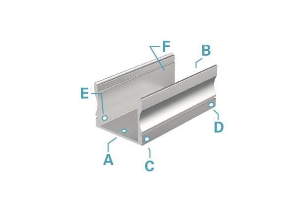 U-Profil hoch AU-02-20