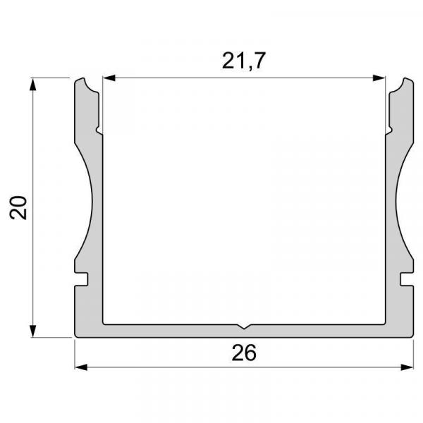 U-Profil hoch AU-02-20