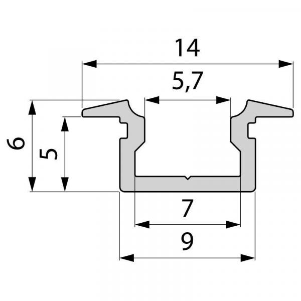 T-Profil flach ET-01-05