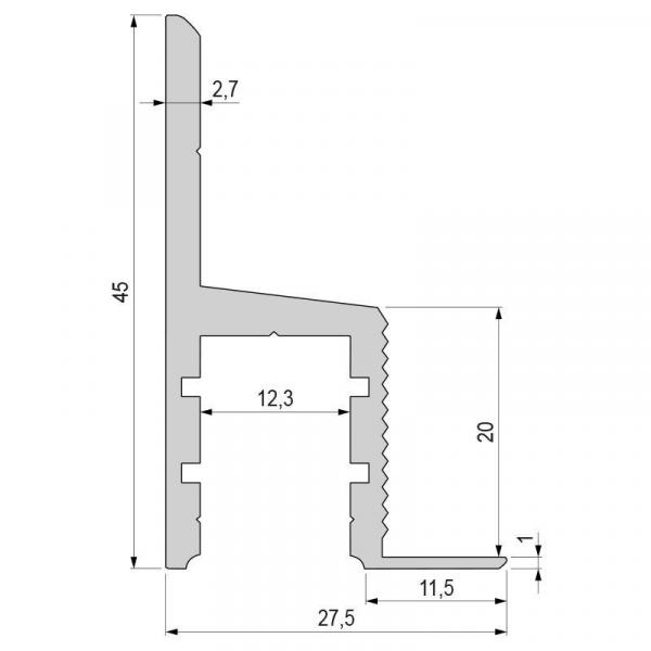 Trockenbau-Profil, Deckenvoute EL-03-10