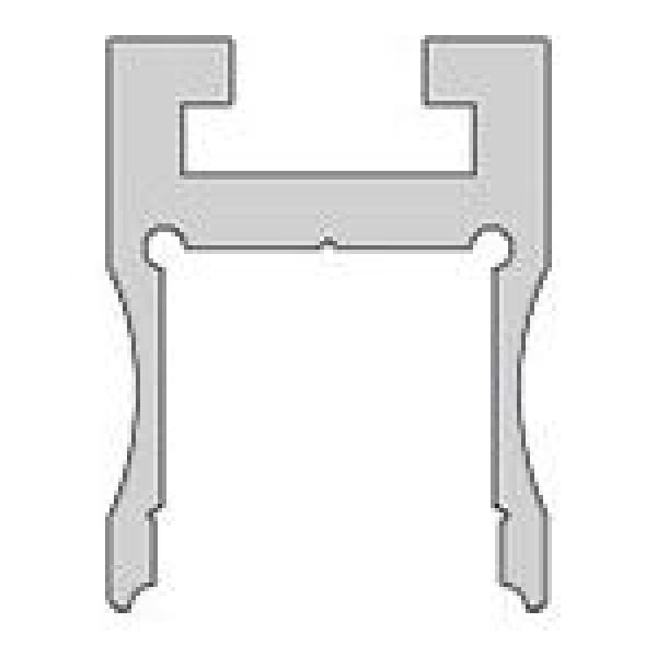 Nuten-Profil, U-hoch AU-03-12 für 12 - 13,3 mm LED Stripes, Silber-matt, eloxiert, 2000 mm